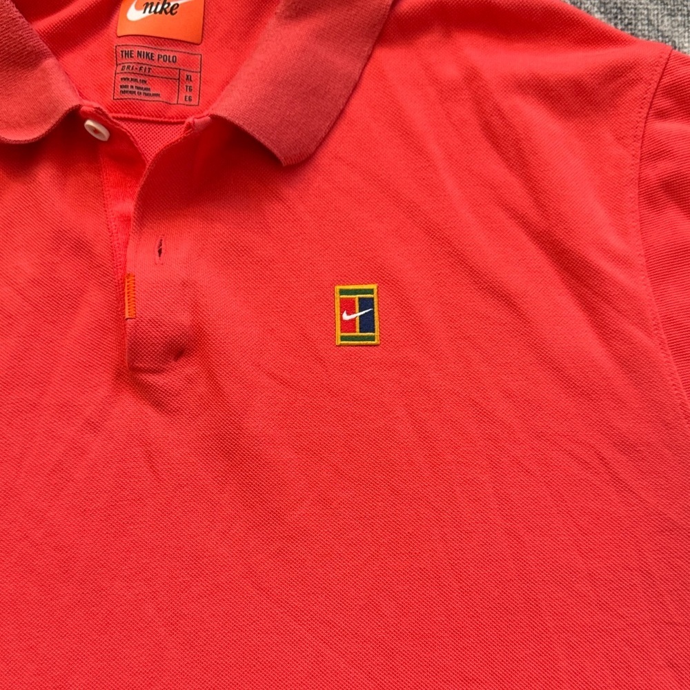 Nike Men's Size XL Red Heritage Golf Tennis Polo - Picture 5 of 9